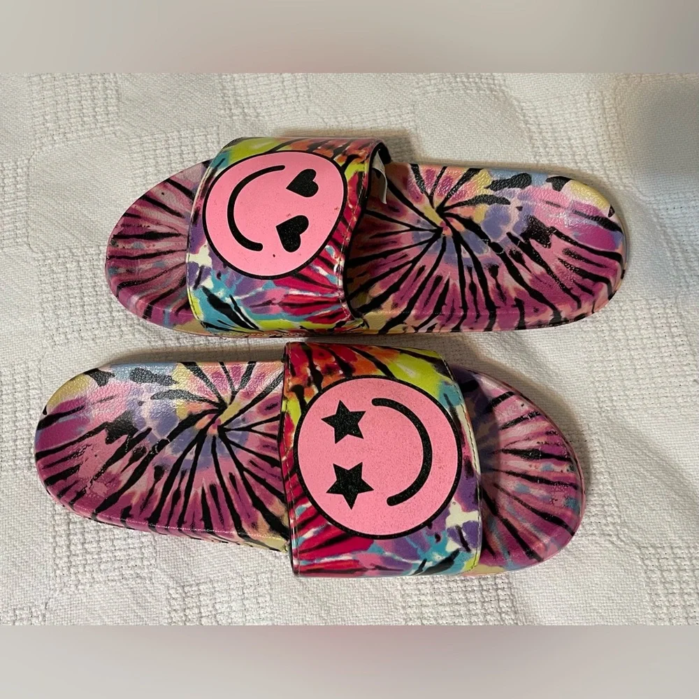 The Children's Place Purple and Multicolor Girls Slide Sandals